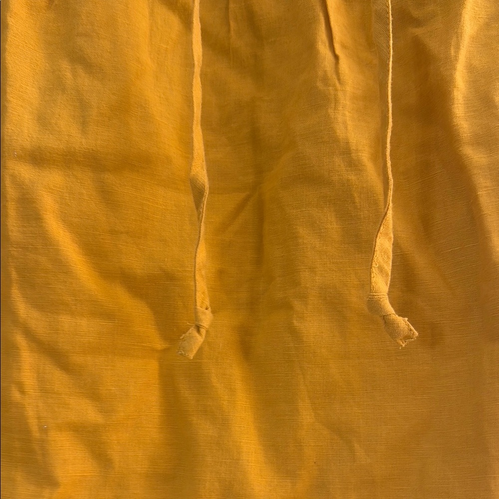 J. Crew Mustard Yellow Embroidered Top - Picture 4 of 5